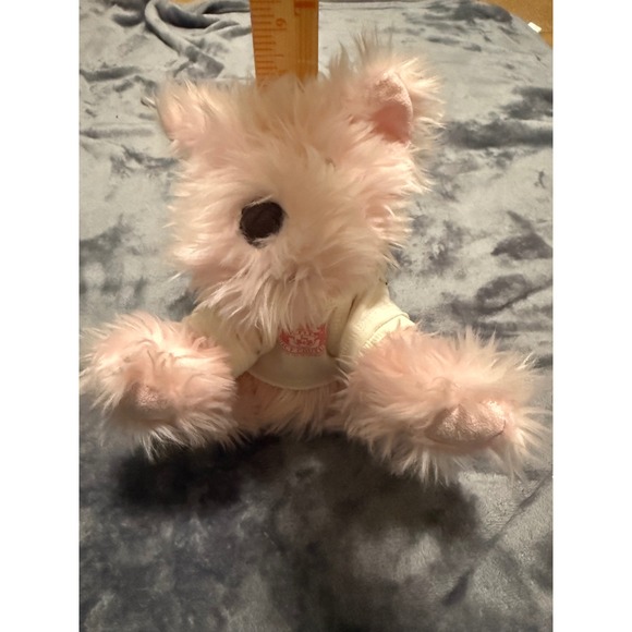 Juicy Couture Pink Plush Dog Stuffed Animal I Love Juicy White Shirt - Picture 7 of 7